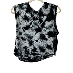 JoyLab Black & White Tie-Dye Shirt Size XS